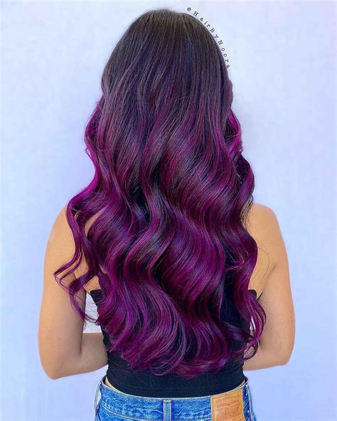 purple ombre hair color